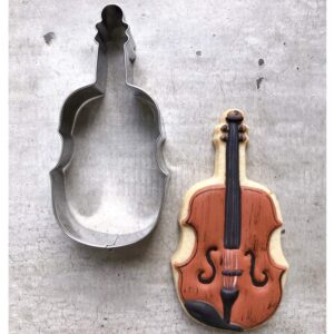 LILIAO Violin Cookie Cutter Music Biscuit Fondant Cutter - 1.9 x 4.3 inches - Stainless Steel