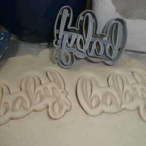 BABY WORD SHOWER GENDER REVEAL PARTY ANNOUNCEMENT DETAILED COOKIE CUTTER MADE IN USA PR2523