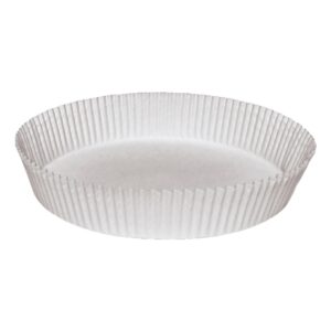 hoffmaster bl9fcl waxed, fluted round cake/tart liner, 11-3/4" diameter x 1-1/2" height, white (4 packs of 250)