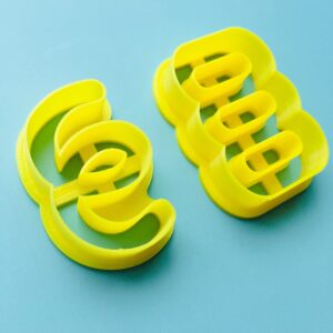 CHENRUI Set of 2 Hoop Polymer Clay Cutter, Curved Line Earring Clay Cutter