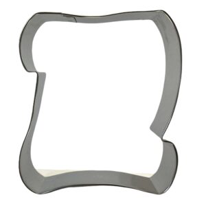 ancient paper scroll diploma metal cookie cutter (5 inch)