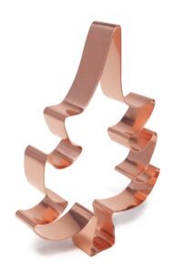 whimsical christmas tree copper cookie cutter
