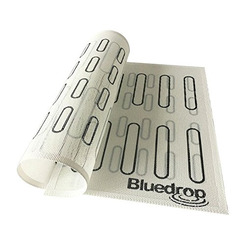 Bluedrop Eclair Baking Sheets Perforated Silicone Baking Mats For Bread Cookies Open Mesh Non Stick Oven Liner