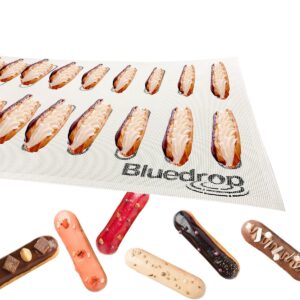 Bluedrop Eclair Baking Sheets Perforated Silicone Baking Mats For Bread Cookies Open Mesh Non Stick Oven Liner