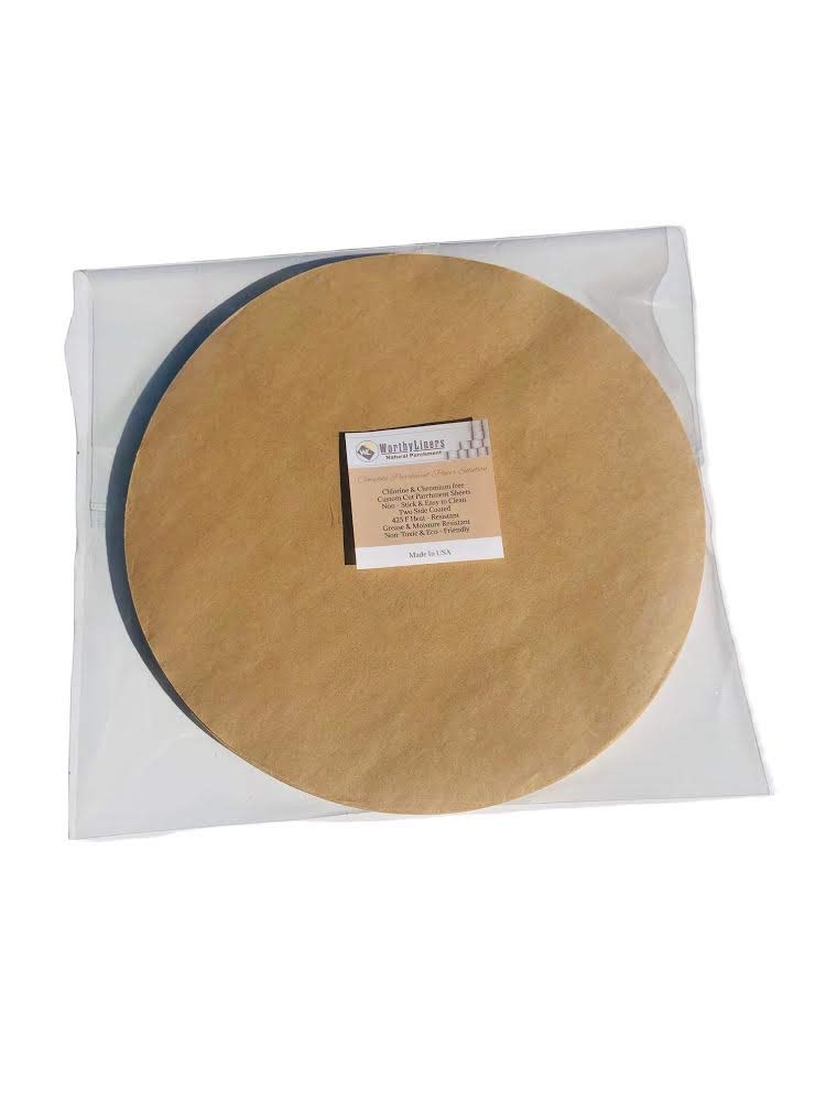 Worthy Liners Natural Parchment Paper Round/Circles 35 Pack (9")