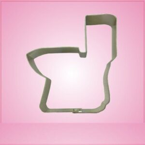 toilet cookie cutter 3 inches by 3-1/2 inches aluminum
