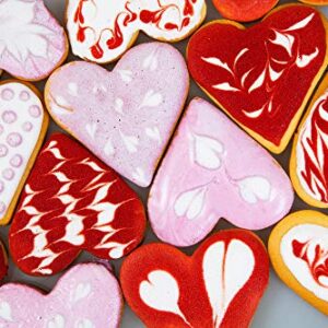 Fox Run Heart Shaped Cookie Cutters, 5-Piece Set with Storage Tin Included, Stainless Steel