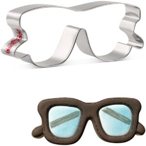 liliao glasses/sunglasses cookie cutter, 4.6 x 1.8 inches, stainless steel