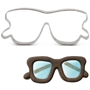 LILIAO Glasses/Sunglasses Cookie Cutter, 4.6 x 1.8 inches, Stainless Steel