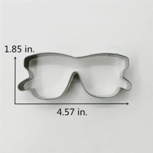 LILIAO Glasses/Sunglasses Cookie Cutter, 4.6 x 1.8 inches, Stainless Steel