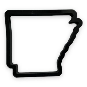 arkansas state cookie cutter with easy to push design (4 inch)