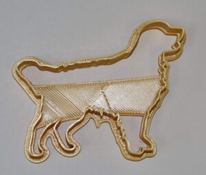 golden retriever outline dog breed friendly family pet cookie cutter made in usa pr626