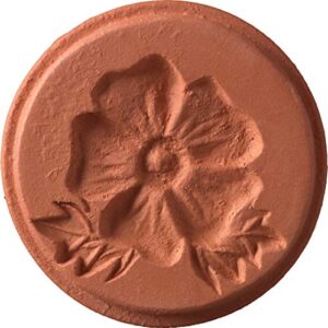 jbk pottery terra cotta cookie stamps (flower)