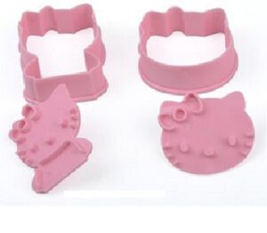 new ship from us hello kitty minnie cookie cutter mold mould with stamps