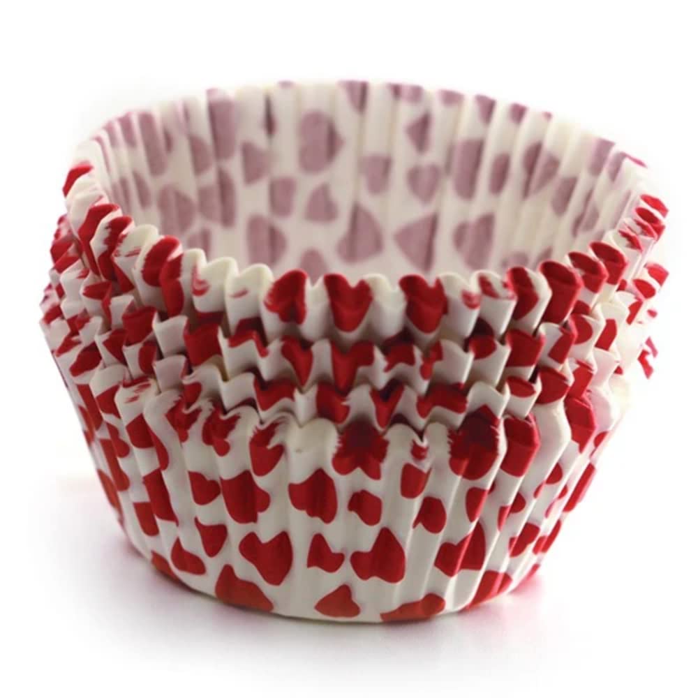 Norpro Standard Size Heart Baking Cups/Liners, 75-Pack