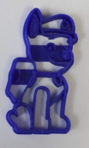 inspired by chase paw patrol themed kids tv show cookie cutter made in usa pr786