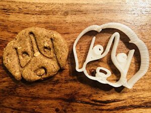 beagle cookie cutter and dog treat cutter - dog face - 3 inch