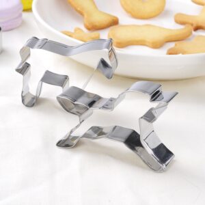 GWHOLE 26 Pcs Cookie Cutter Set, Mini Animal Unicorn Classic Shape Cookie Cutters for Kids Christmas Winter Holiday