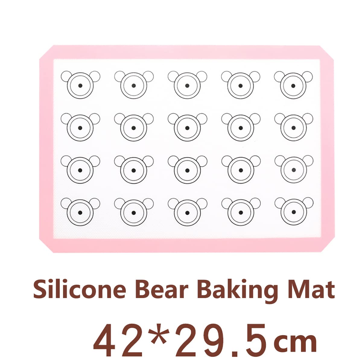 Silicone Baking Mat Eclair Baking Mat Leak Proof silicone baking mat - 4 Sheets Reusable Food Baking Mat for Non-Stick Bakeware Mats Oven Liner for Making Macaron, Pizza, Cookie, Pastry, Bread