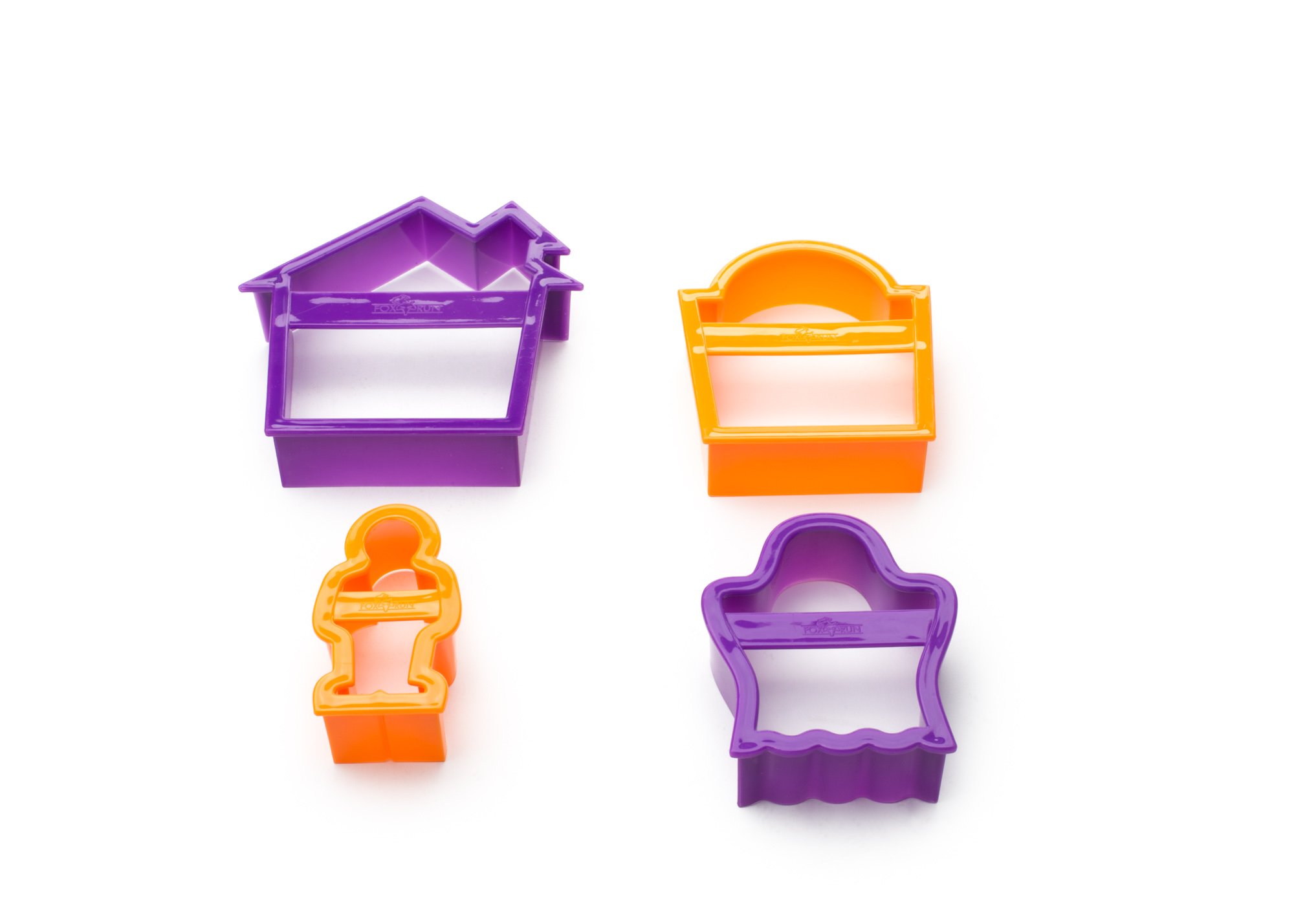 Fox Run 3668 Nesting Halloween Cookie Cutters, 1.5 x 4.5 x 7.5 inches, Multicolored