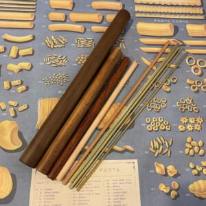 Pasta rolling pins, mini mattarello