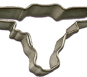 Mini Western Longhorn 2.25 Inch Cookie Cutter from The Cookie Cutter Shop – Tin Plated Steel Cookie Cutter