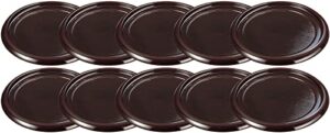 fukui craft 90040246 round brush buckwheat plate, storage (10 pieces)