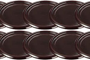 Fukui Craft 90040246 Round Brush Buckwheat Plate, Storage (10 Pieces)