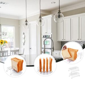 6pcs Fit Home Electric Stockpot Canning Accessory Food Oven Drying Baking Silver Rack Bread Fryer Pancake Accessories Cross Holder Tool Pressure Wire Stainless Steaming Cooking
