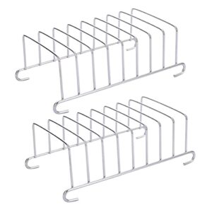 Hemoton 2pcs Toast Stand Toast Holder Bread Baking Rack Wire Toast Rack Air Fryer Rack Air Fryer Double Layer Rack Steaming Rack Air Fryer Toast Rack Baking Supplies Oven Stainless Steel