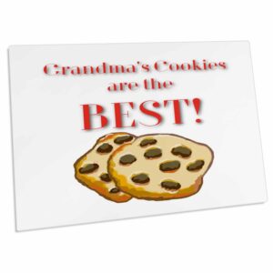 3drose a chocolate chip cookie with text above - desk pad place mats (dpd-360740-1)