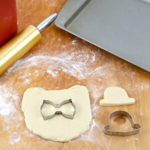 Bakerpan Stainless Steel Cookie Cutter Hat & Bow Tie