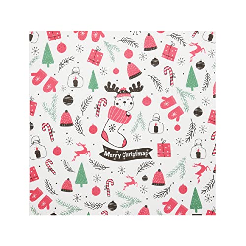 100 pcs Christmas Food Paper Sheets, Sandwich Wrapping Greaseproof Paper Sheets, Bread/Rolls Deli Paper Liners, Baskets Lining Wrappers for Fish & Chips or Burger & Fries (12"x12")