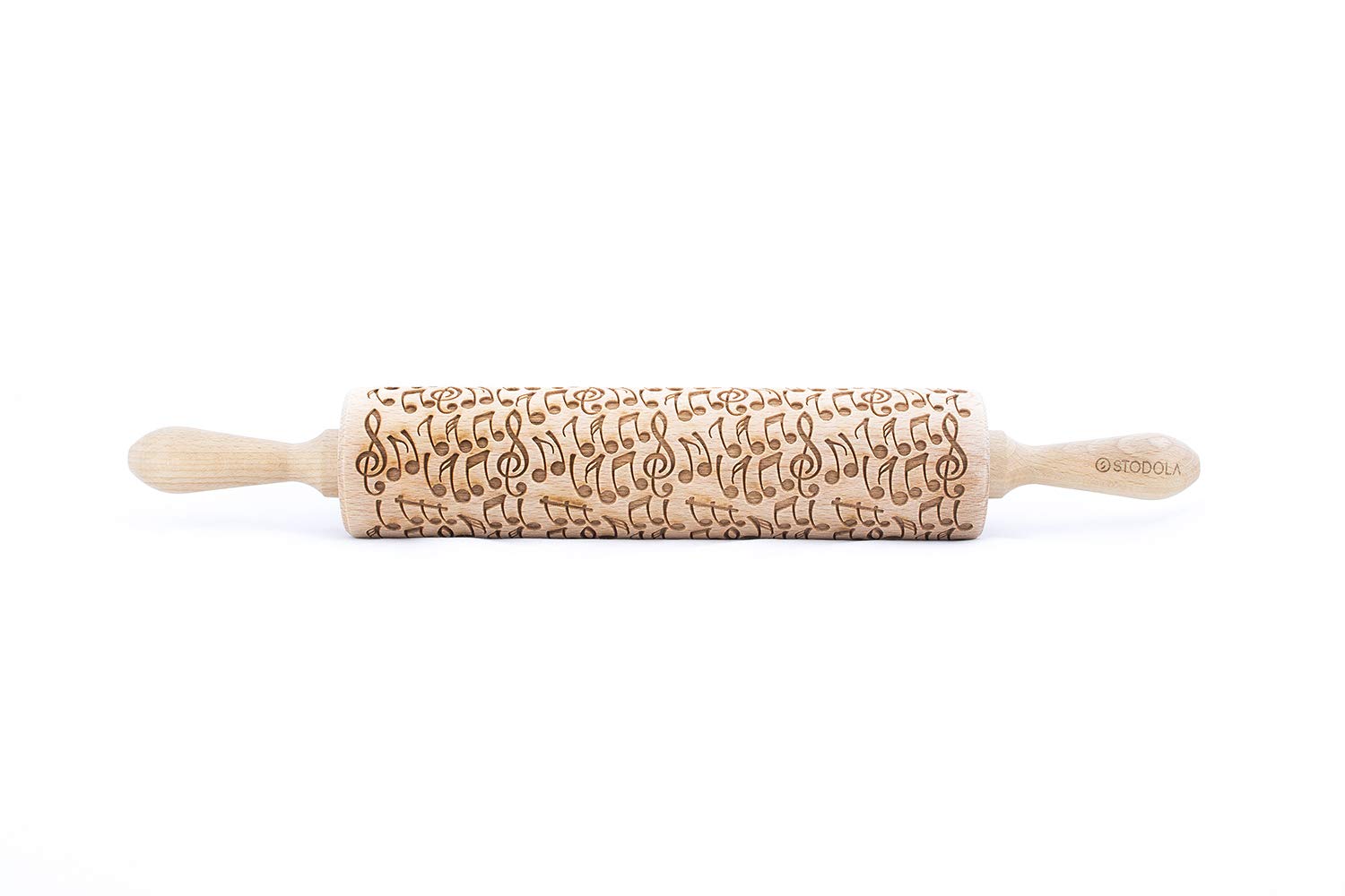 Rolling Pin Embossed with CRAZY NOTES Pattern for Baking Engraved Cookies Size Large 16.9 inch