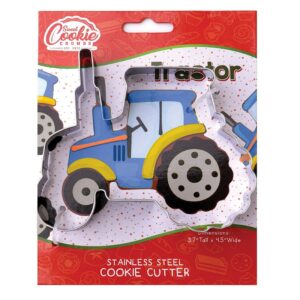 farm tractor cookie cutter, premium food-grade stainless steel, dishwasher safe