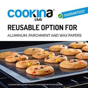 COOKINA Reusable Non-Stick Mat – Extra-long and 100% Non-Stick, Easy to Clean and Cut to Size for the Oven and Barbecue