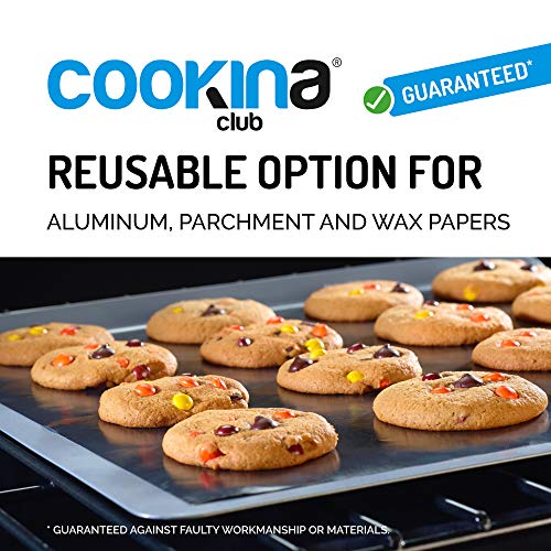 COOKINA Reusable Non-Stick Mat – Extra-long and 100% Non-Stick, Easy to Clean and Cut to Size for the Oven and Barbecue