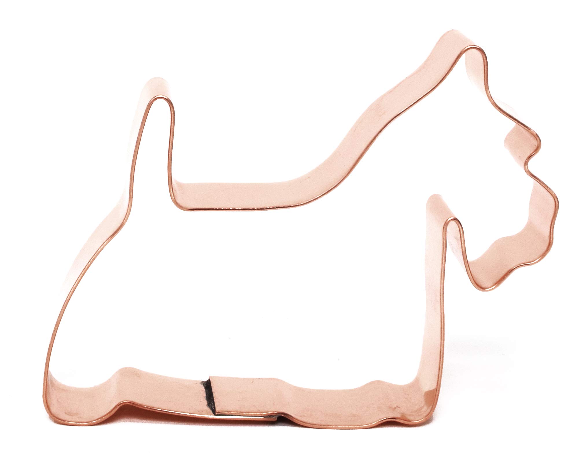 Small Scottish Terrier Dog Copper Cookie Cutter