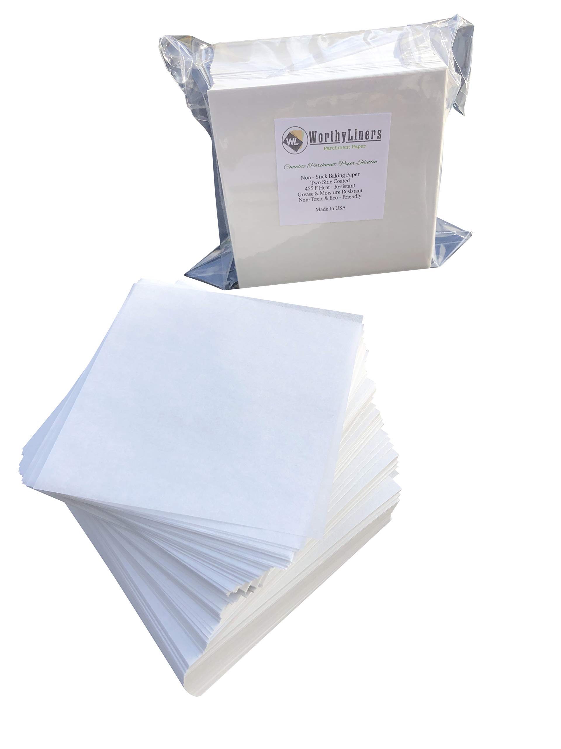 Worthy Liners Parchment Paper Squares 1000 Sheets (6 X 6 Inch)