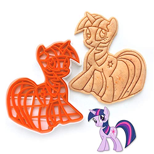 Cookie Cutter by 3DForme, Little Pony, Twilight Sparkle Cake Fondant Frame Mold for Buscuit (Twilight Sparkle 1)