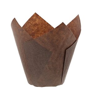 royal brown tulip style baking cups, medium case of 2000