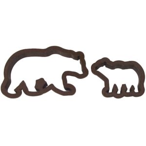 cookiecuttercom brand mama bear and baby bear cookie cutter 4.5 inch & 2.5 inch - hand made in the usa