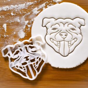 Staffordshire Bull Terrier Face cookie cutter (Staffy), 1 piece - Bakerlogy