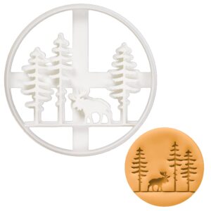 forest moose cookie cutter, 1 piece - bakerlogy