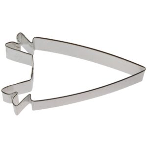 pennant cookie cutter 6.5 inch - made in the usa – foose cookie cutters tin plated steel pennant cookie mold