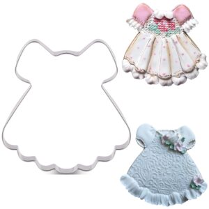 LILIAO Princess Dress Cookie Cutter - 4 x 4.2 inches - Stainless Steel