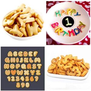 26pcs Letters Cookie Cutter Set- Cookie Stamps Press for Baking Fondant Cake Biscuit Mold DIY Cookie Decorating Supplies