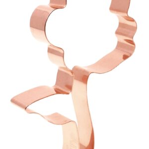 Single Rose Copper Flower Cookie Cutter