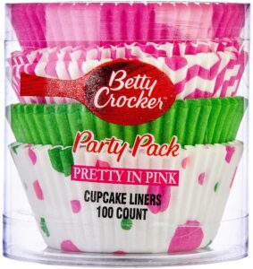 betty crocker 100-count cupcake liners pretty in pink