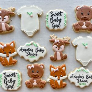 8 Pack Woodland Cookie Cutter Set - Forest Animal Cookie Biscuit Cutters for Baby Shower, Woodland Creatures Baking Molds Stainless Steel Birthday Party Favors